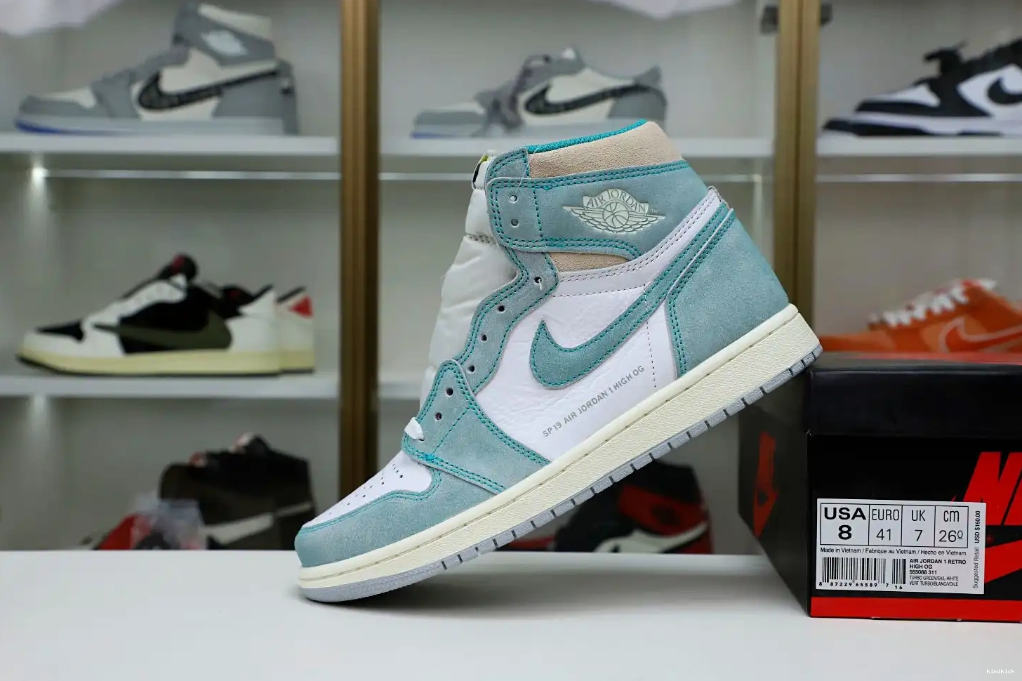 AIR Kimikick GREEN' JORDAN OG RETRO 'TURBO HIGH 1 0618